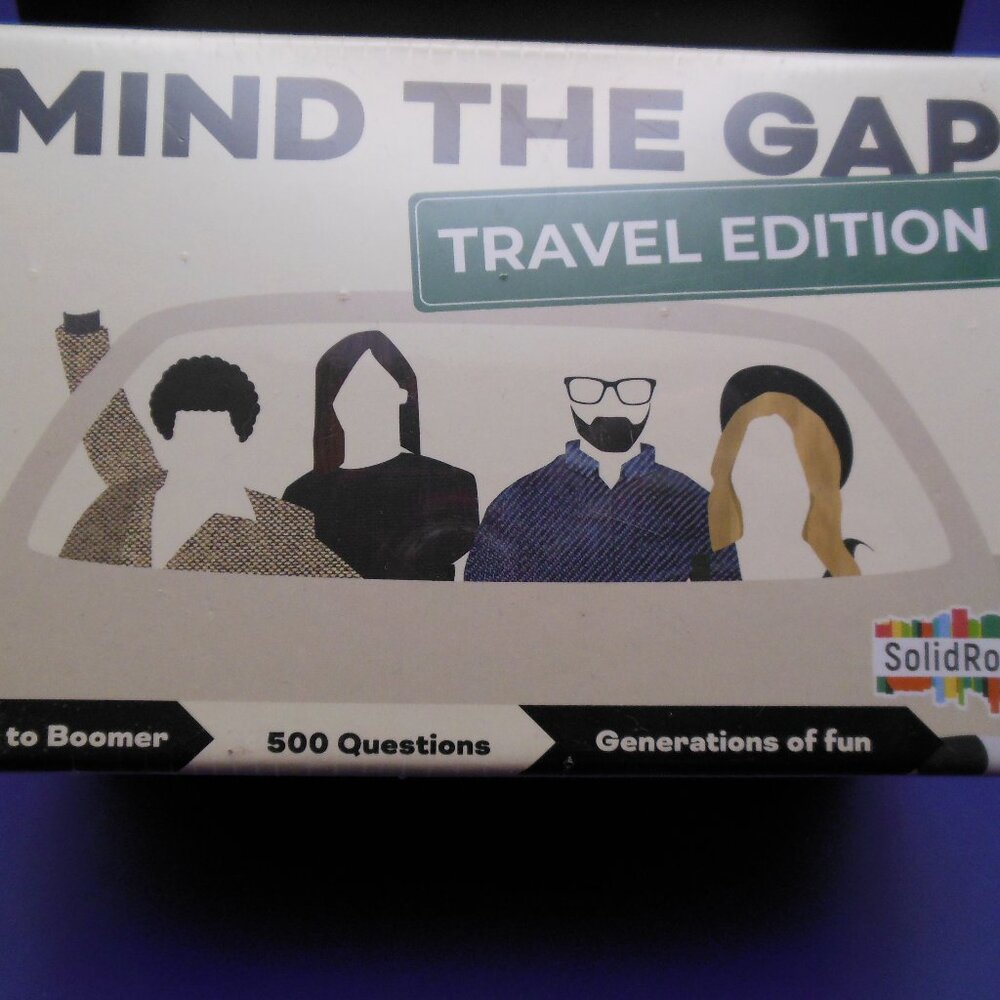 trivia game NIP Mind the Gap game travel edition sealed unopened ages 10-boomer